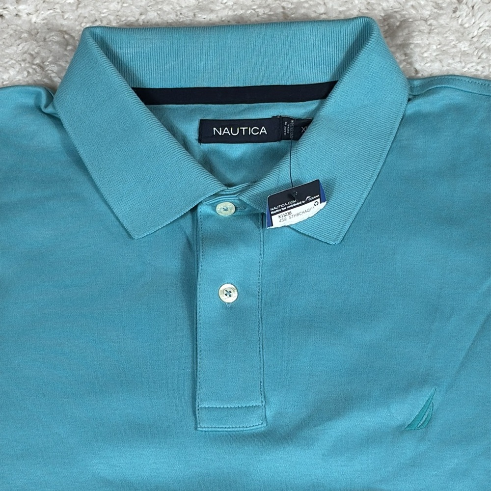 Nautica **NWT'S** Men's Polo, Blue, Size XL - Picture 2 of 7